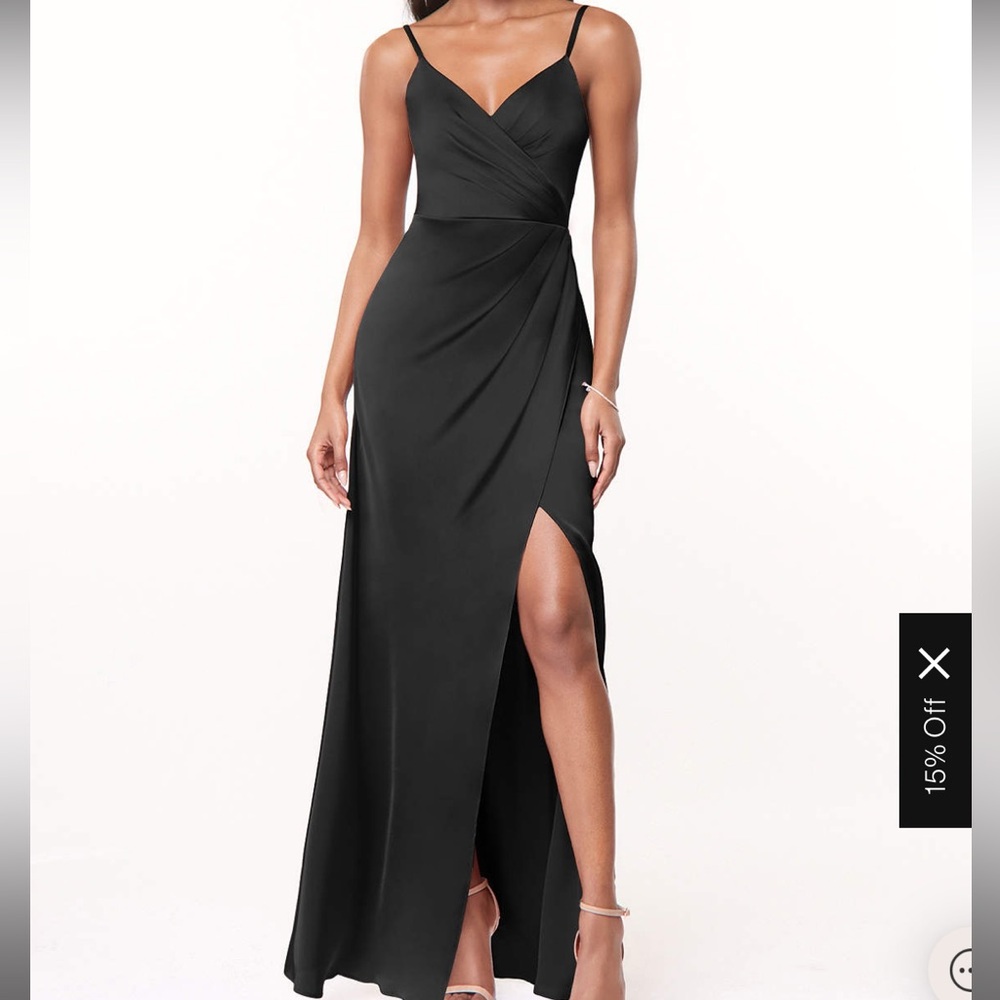 Azazie Maci Strech Satin Dress size A2